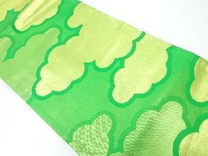 川島織物製　雲模様織出し名古屋帯